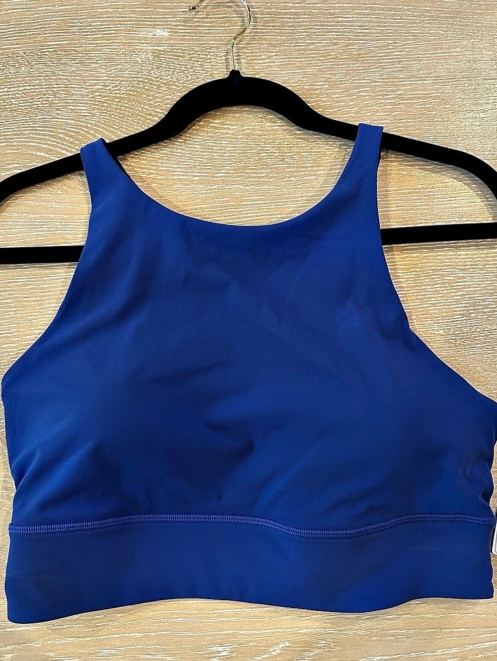 lululemon Energy High-Neck Longline Bra Psychic Blue Size 12 NWT